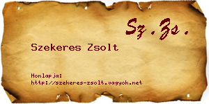 Szekeres Zsolt névjegykártya
