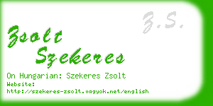 zsolt szekeres business card